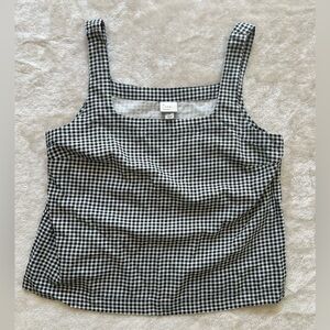 a new day Black and White Checkered Camisole
